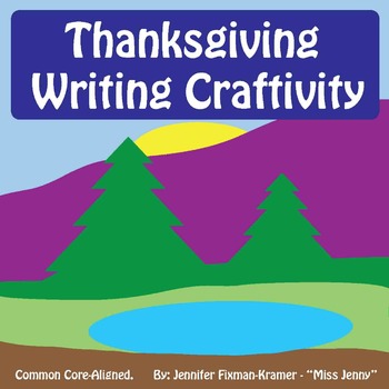 Preview of Thanksgiving Writing Craft