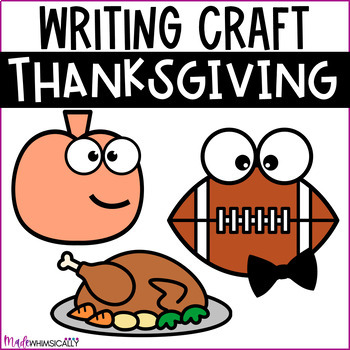Preview of Thanksgiving Writing Crafts - Fall Football Bulletin Board Writing Activity