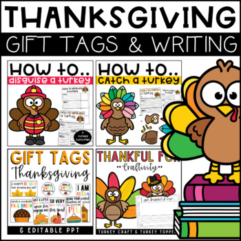 Preview of Thanksgiving Writing Crafts & Gift Tags