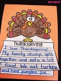 Thanksgiving Writing Activities Prompts BUNDLE 1st Grade -