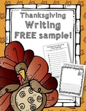 Thanksgiving Writing Free | Word Work