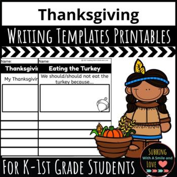 Preview of Thanksgiving Writing Pack: Print and Digital 