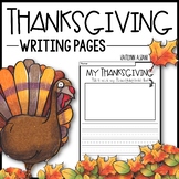 Thanksgiving Writing Pages - Creative Writing Prompts