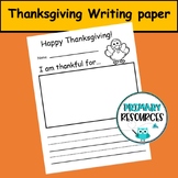 Thanksgiving Writing Paper