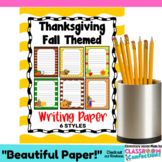 Thanksgiving Writing Paper : Colorful Bulletin Board or Ha
