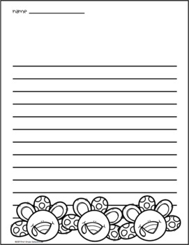 Thanksgiving Writing Paper FREE by First Grade Schoolhouse TpT