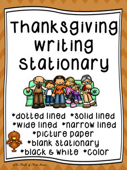 Preview of Thanksgiving Writing Paper--Thanksgiving Writing Stationary--DIFFERENTIATED