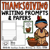 Thanksgiving Writing Papers and Prompts