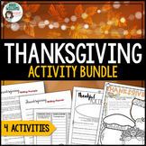 Thanksgiving Writing, Poetry, & Activity Bundle