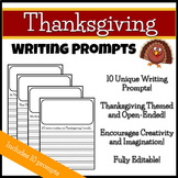 Thanksgiving Writing Prompt Bundle - 10 Engaging, No-Prep Pages!