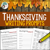 Thanksgiving Writing Prompts, Planning Pages & Rubric (US 