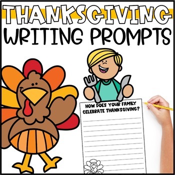 Preview of Thanksgiving Writing Prompts | Thanksgiving Writing Centers