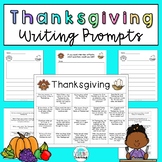 Thanksgiving Writing Prompts: Printable and Digital Google Slides