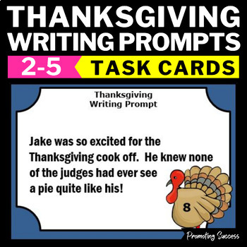 Preview of Thanksgiving Writing Prompts Literacy Centers Morning Work ELA Activities