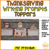 Thanksgiving Writing Prompts Toppers