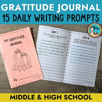 Preview of Thanksgiving Writing Prompts for Middle and High School