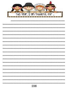 Thanksgiving Writing Template by Boden In Third TpT
