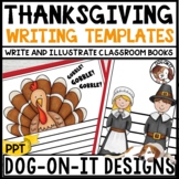 Thanksgiving Writing Templates Turkey and Pilgrims