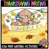 Thanksgiving Writing and Crowns | English and Spanish| Día