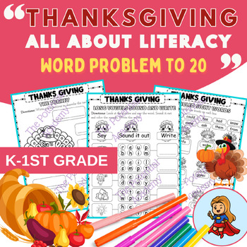 Preview of Thanksgiving activities/ Thanksgiving Literacy Activities for First Grade