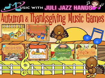 Preview of Thanksgiving and Autumn Music Games & Activities