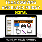 Thanksgiving and Black Friday Digital Multiplication Activity