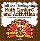 Thanksgiving and Fall Themed Math Centers - Thanksgiving A