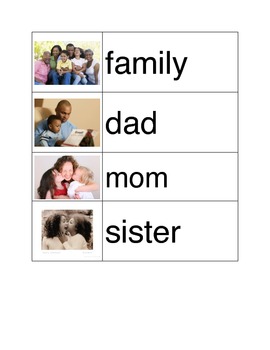 Thanksgiving and Family Vocabulary Words by Kathryn Illuminati | TpT