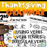 2nd Grade Grammar Thanksgiving Verbs and Verb Tenses Incl 