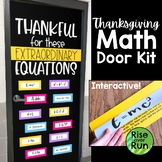 Thanksgiving and November Math Door or Bulletin Board