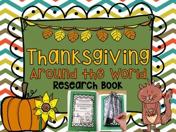 Preview of Thanksgiving around the World Research Book