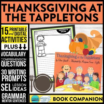 Preview of THANKSGIVING AT THE TAPPLETONS activities READING COMPREHENSION - Book Companion