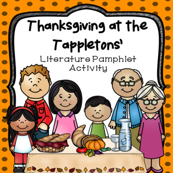 Preview of Thanksgiving at the Tappletons Literature Pamphlet Foldable