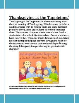 Preview of Thanksgiving at the Tappletons' Reader's Theatre