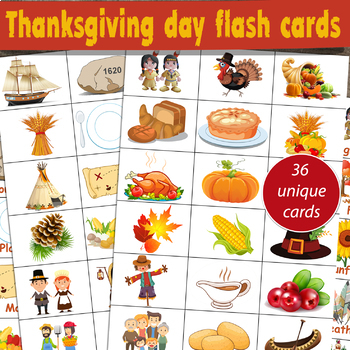 Thanksgiving bundle - Thanksgiving flashcards, Thanksgiving Crossword ...