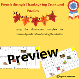 Thanksgiving crosswords in french
