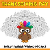 Thanksgiving day Turkey Feather Class Writing Group Projec