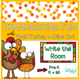Thanksgiving fun with Todd Turkey + Olive Owl - Write the 
