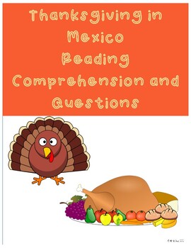 Preview of Thanksgiving in Mexico Reading Comprehension