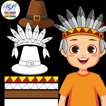 Preview of Thanksgiving indian headdress Crafts Hat Native American Heritage Month Crown