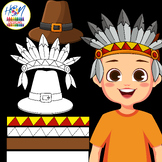 Thanksgiving indian headdress Crafts Hat Native American H