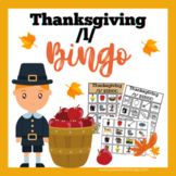 Thanksgiving /l/ Bingo Set