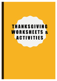 Thanksgiving activities - activity pack