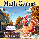 4th grade Math review packets, Thanksgiving Math Games