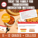 Thanksgiving medicine matching (pharmacy, nursing, medical