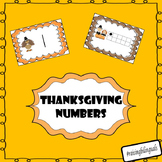 Thanksgiving numbers 1-20 matching