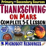 Thanksgiving on Mars Worksheet & Rubric | Primary vs Secon