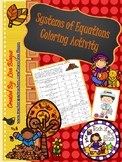 Autumn Systems of Equations Coloring Activity