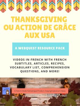 Preview of Thanksgiving ou Action de Grâce aux USA