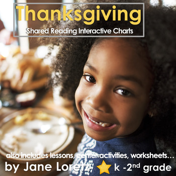 Preview of Thanksgiving-shared reading interactive charts